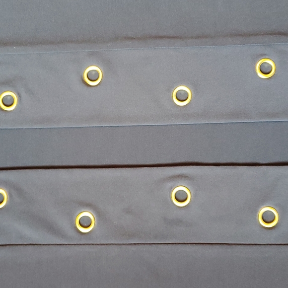 Belle navy blue with gold grommets open cardigan size 1X - Picture 13 of 14